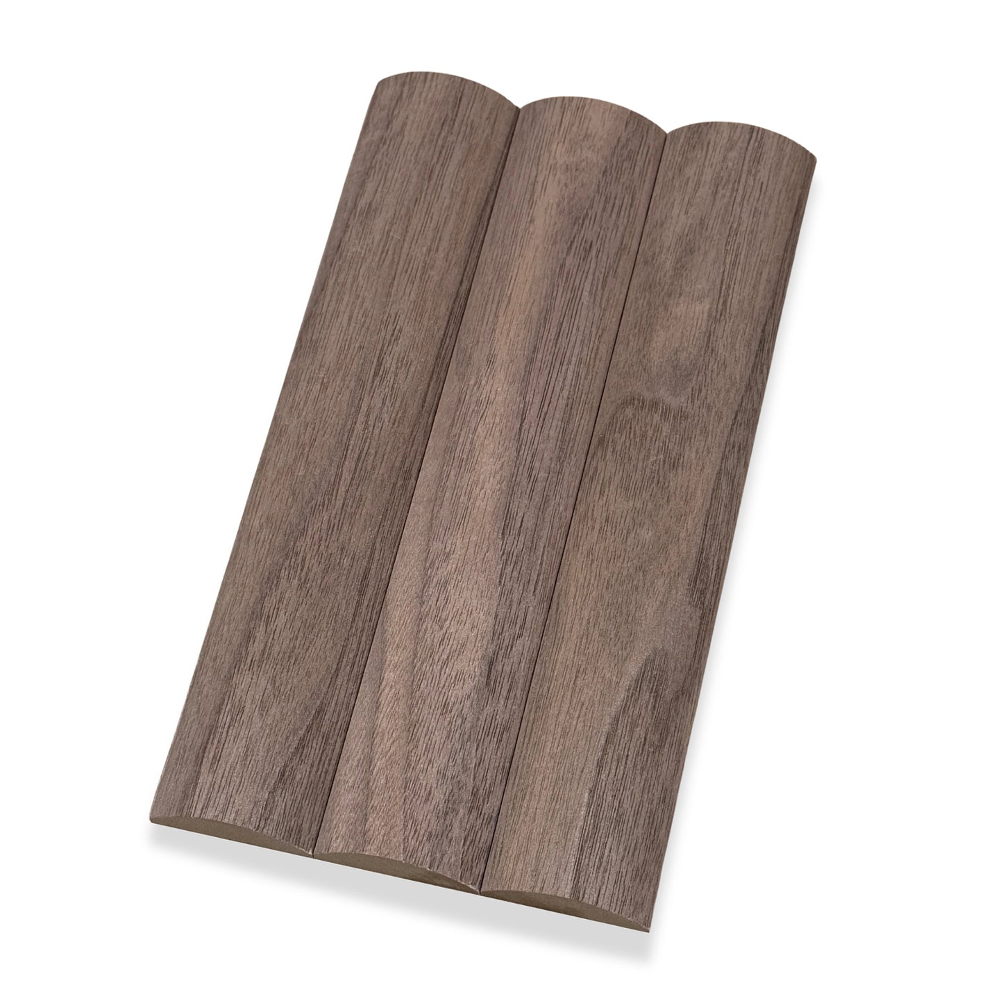 WOODFLEX FLEXIBLE HALF ROUND 37mm WALNUT - SAMPLE