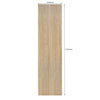 WOODFLEX Flexible Wooden Slat Wall Panel - Oak Veneer - 2700mm x 600mm - Mini Half Round