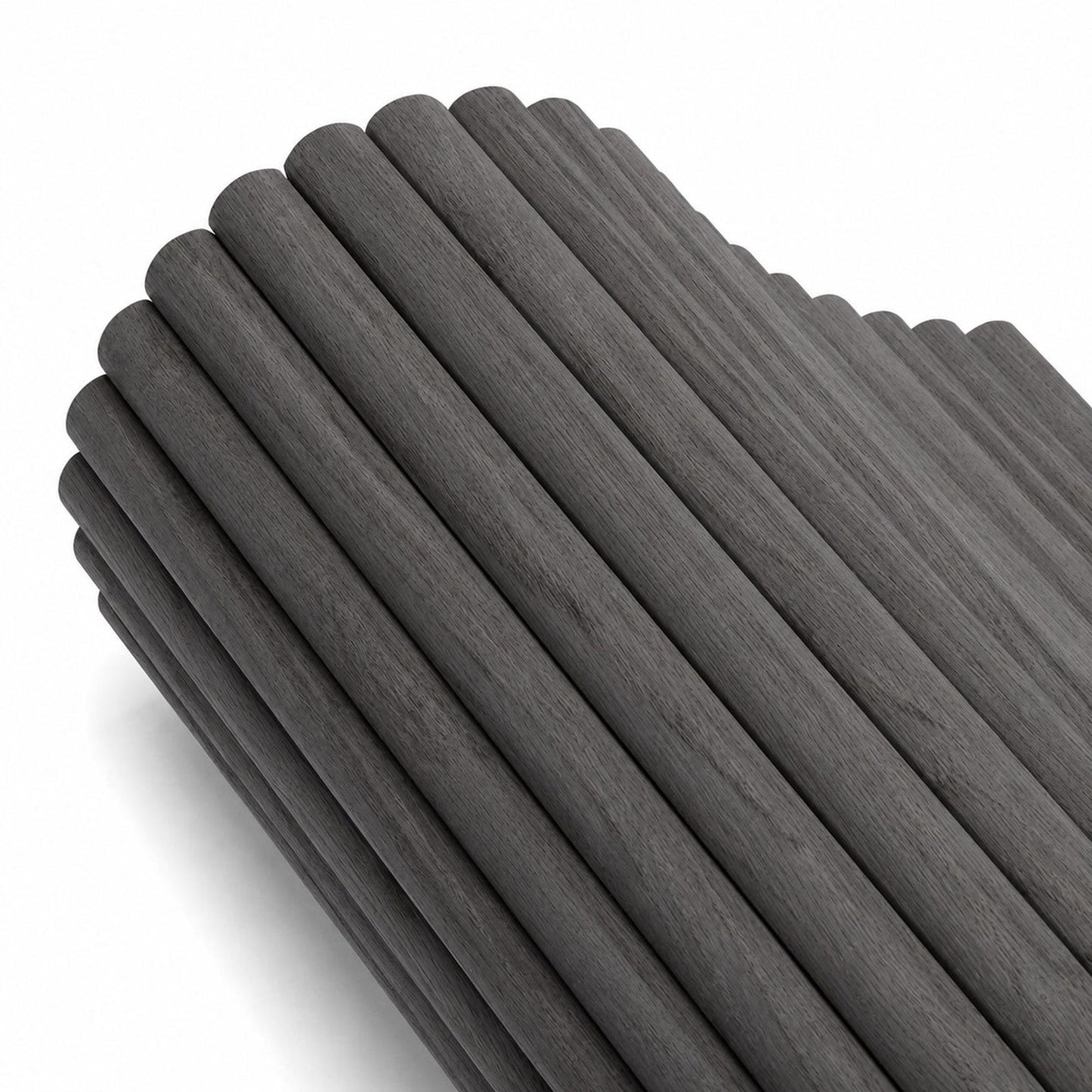 WOODFLEX Flexible Wooden Slat Wall Panel - Black - 2700mm x 600mm - Half Round 27mm