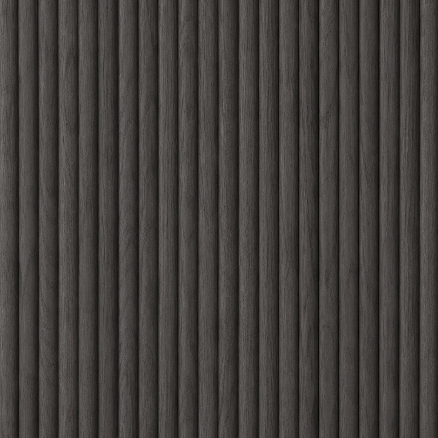 WOODFLEX Flexible Wooden Slat Wall Panel - Black - 2700mm x 600mm - Half Round 27mm