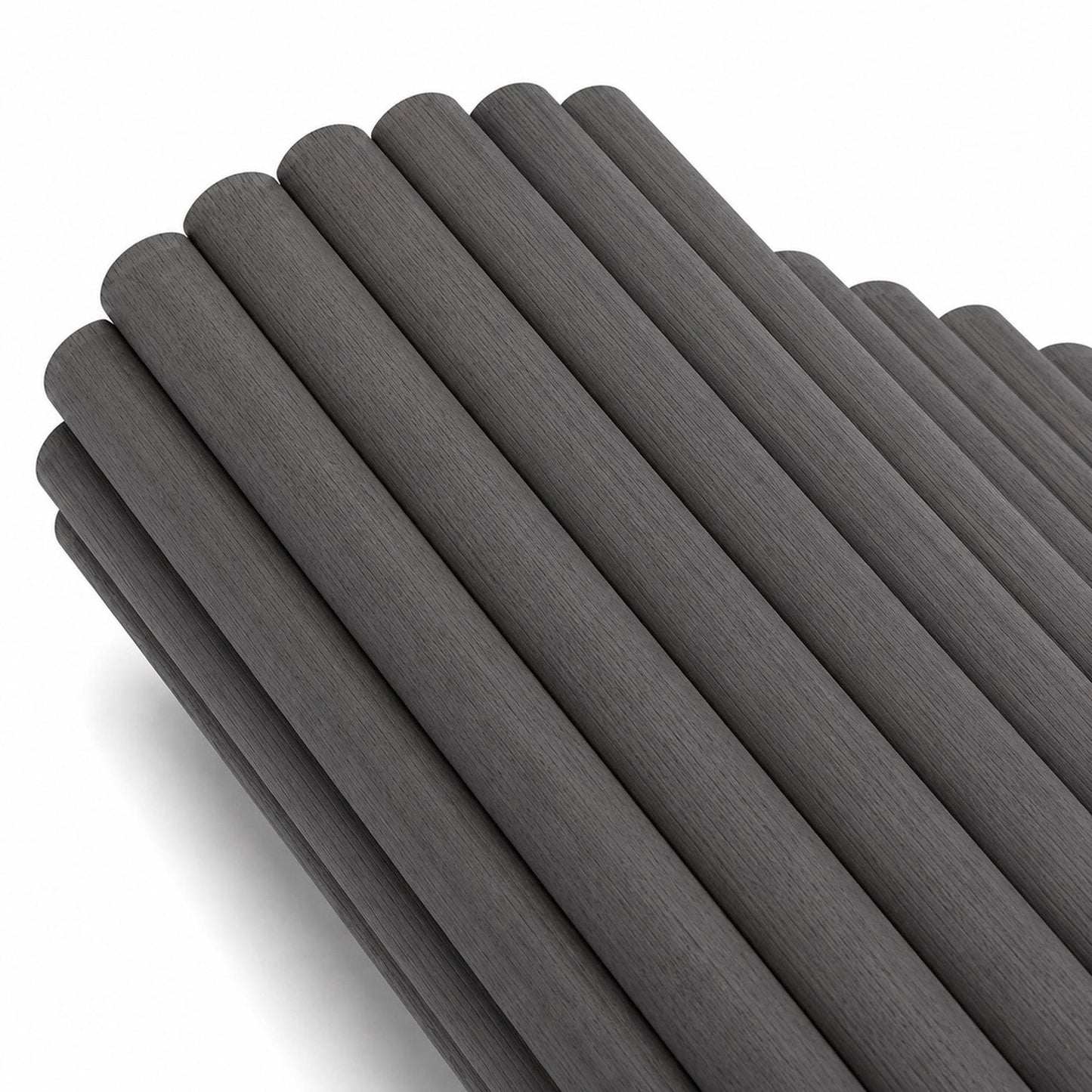 WOODFLEX Flexible Wooden Slat Wall Panel - Black Oak - 2700mm x 600mm - Half Round 37mm