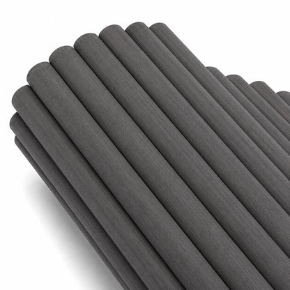 WOODFLEX Flexible Wooden Slat Wall Panel - Black Oak - 2700mm x 600mm - Half Round 37mm