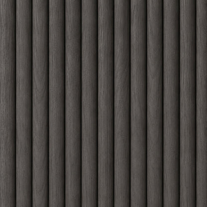 WOODFLEX Flexible Wooden Slat Wall Panel - Black Oak - 2700mm x 600mm - Half Round 37mm