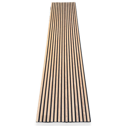 WOODFLEX Flexible Acoustic Slat Wall Panel - Half Round Oak Veneer - 2700mm x 600mm