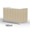 HALO Reception Desk 180cm - Oak & White