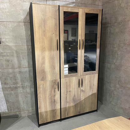 SUTTON 3 Door Display Unit 120cm - Warm Oak