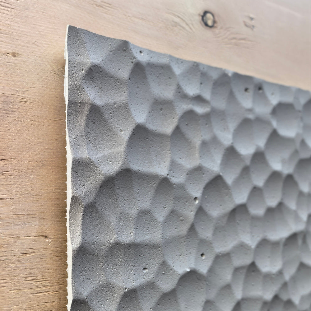 WOODFLEX  Flexible SOFT STONE PANEL - HIVE STONE White - 1200 x 600mm