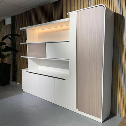 LUSH Display Unit 261.5cm - White & Taupe