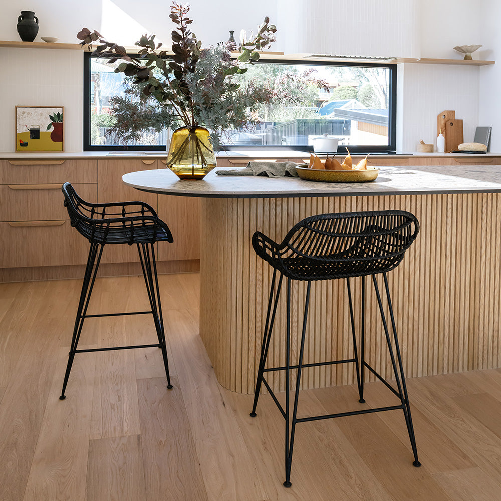 WOODFLEX Flexible Wooden Slat Wall Panel - Oak Veneer - 2700mm x 600mm - Trapezium