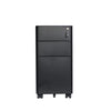MARLO 3 Drawer Slim Mobile Pedestal Cabinet - Black