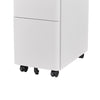 MARLO 3 Drawer Slim Mobile Pedestal Cabinet - White