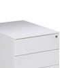 MARLO 3 Drawer Mobile Pedestal Cabinet - White