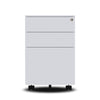 MARLO 3 Drawer Mobile Pedestal Cabinet - White