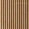 WOODFLEX Flexible Acoustic Wood Slat Panel - 3 Sided Full Wrap Oak Veneer on Black - 2700mm x 600mm