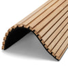 WOODFLEX Z-Style Acoustic Wood Slat Panel - 3 Sided Full Wrap Oak Veneer - 2700mm x 600mm