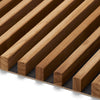 WOODFLEX Flexible Outdoor Hard Wood Batten Pool Fence Cladding - Oak & Black - 2400mm x 600mm