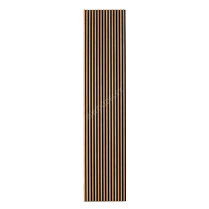 WOODFLEX Flexible Acoustic Battened Wood Slat Panel - 3 Sided Full Wrap Oak Veneer - 2700mm x 600mm