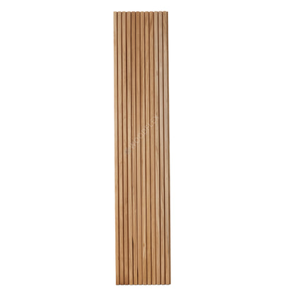 WOODFLEX Outdoor & Indoor Solid Hard Wood Slat Wall Ceiling Pool Fence Cladding - Paulownia - 2700mm x 545mm