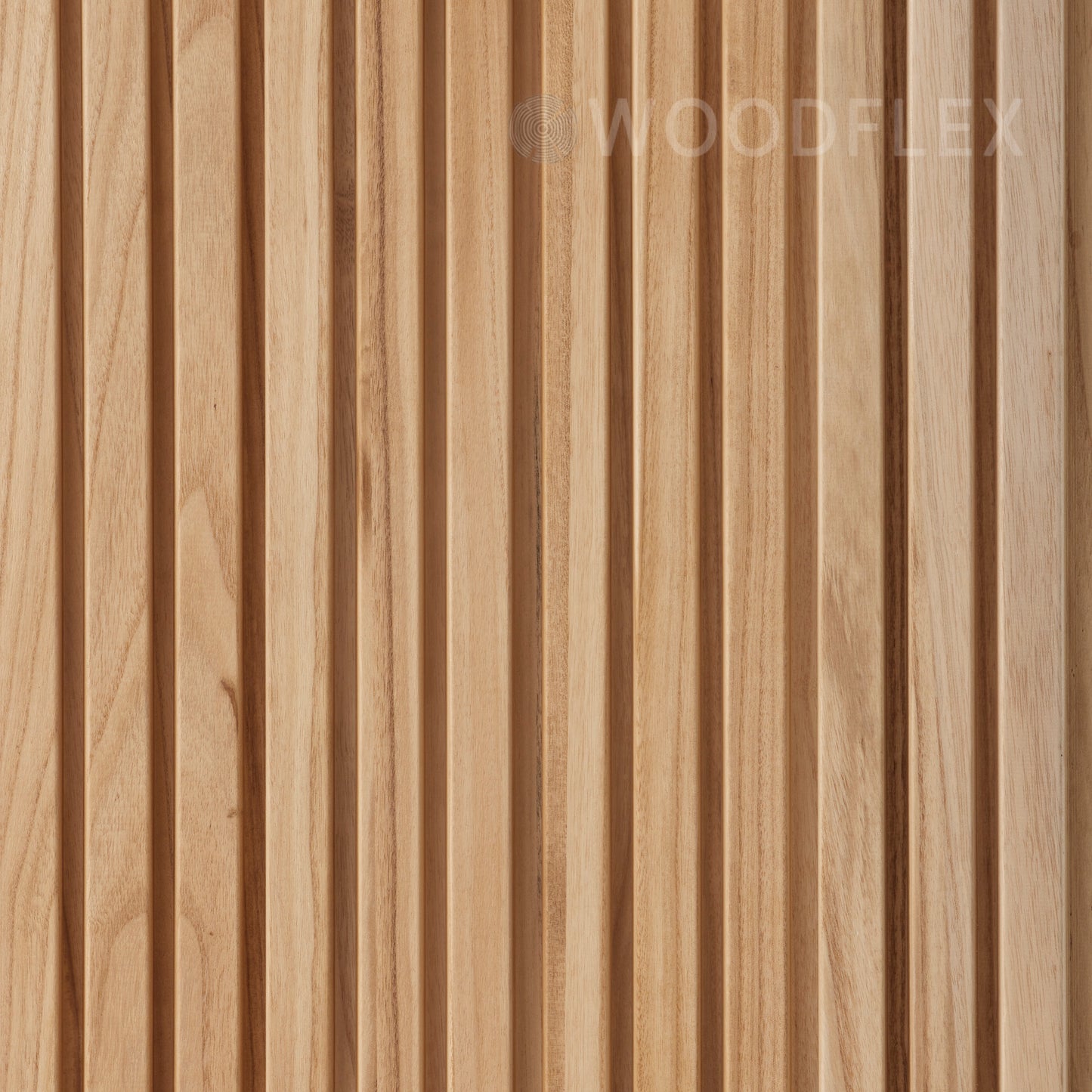 WOODFLEX Outdoor & Indoor Solid Hard Wood Slat Wall Ceiling Pool Fence Cladding - Paulownia - 2700mm x 545mm