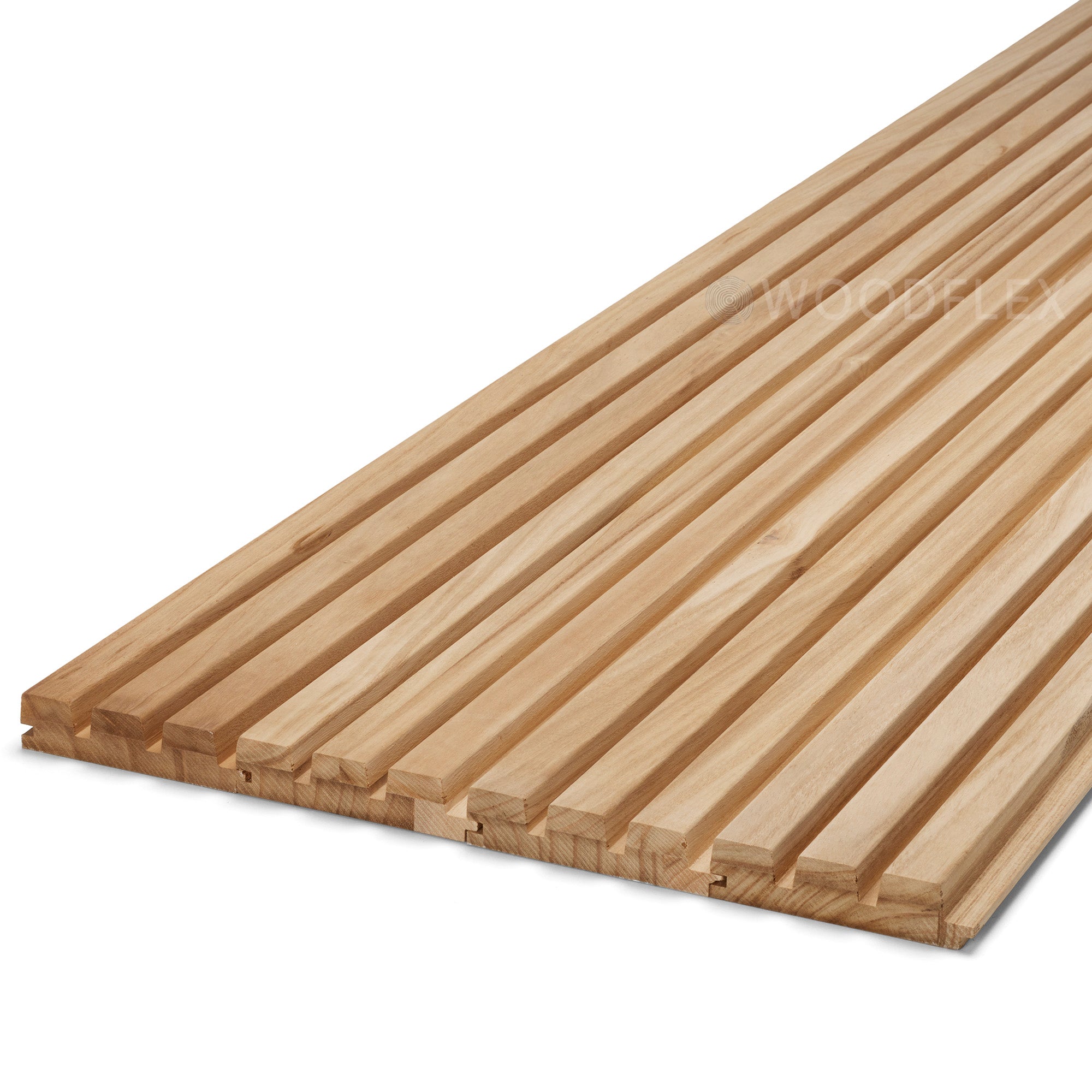 WOODFLEX Outdoor & Indoor Solid Hard Wood Slat Wall Ceiling Pool Fence ...