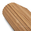WOODFLEX Flexible Solid Paulownia Wood Slat Wall Panel - 2700mm x 600mm - Wave