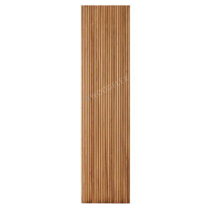 WOODFLEX Flexible Solid Paulownia Wood Slat Wall Panel -  2700mm x 600mm - Half Round