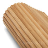 WOODFLEX Flexible Solid Paulownia Wood Slat Wall Panel -  2700mm x 600mm - Half Round
