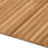 WOODFLEX Flexible Solid Paulownia Wood Slat Wall Panel -  2700mm x 600mm - Half Round
