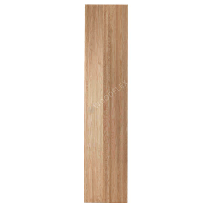 WOODFLEX Flexible Wooden Slat Wall Panel - Oak Veneer - 2700mm x 600mm - Mini Half Round