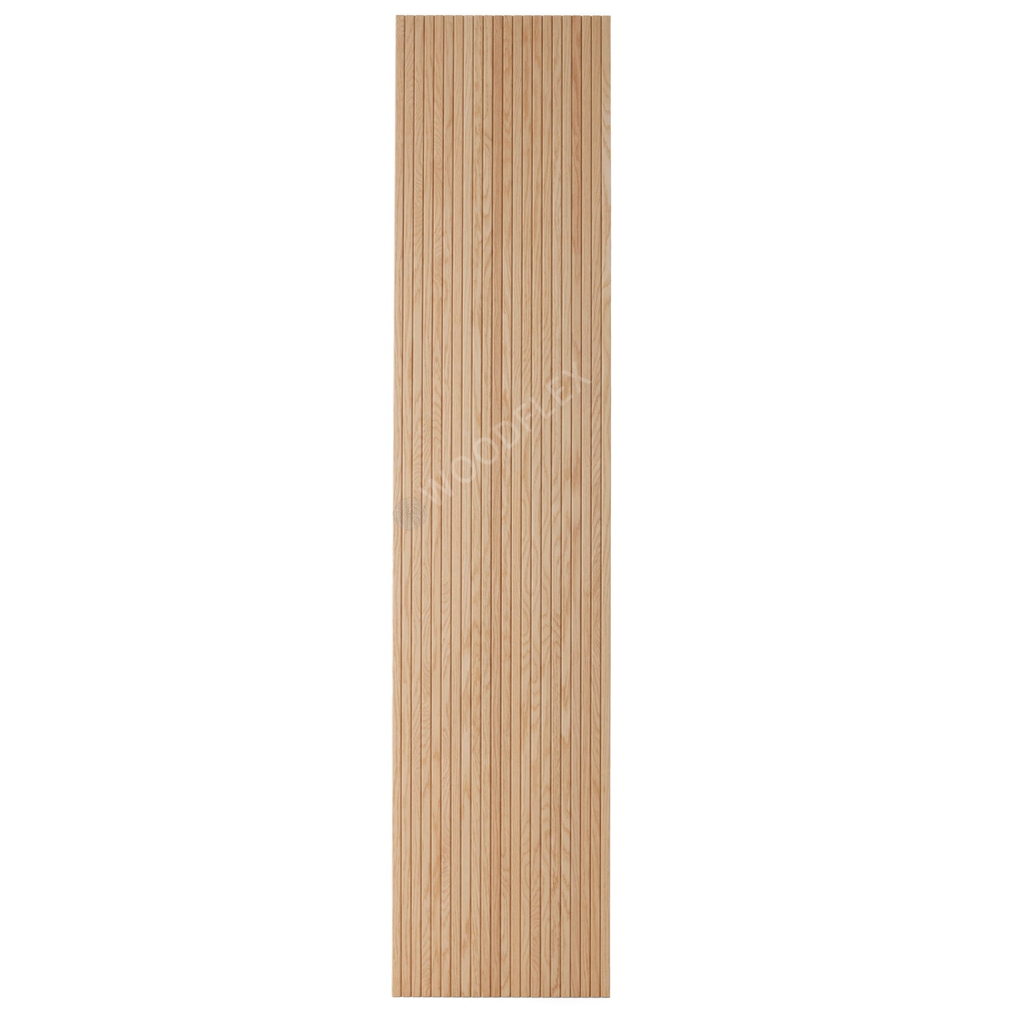 WOODFLEX Flexible Wooden Slat Wall Panel - Oak Veneer - 2700mm x 600mm - Trapezium
