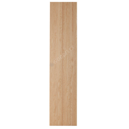 WOODFLEX Flexible Wooden Slat Wall Panel - Oak Veneer - 2700mm x 600mm - Trapezium
