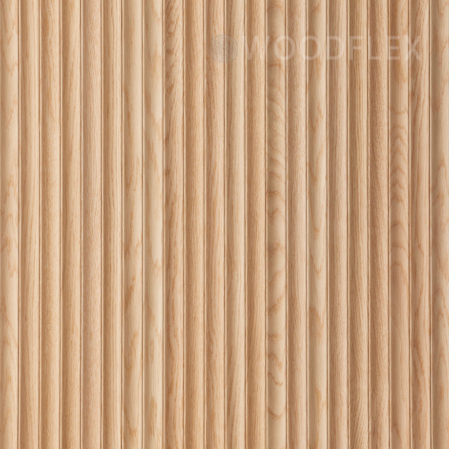 WOODFLEX Flexible Wooden Slat Wall Panel - Oak Veneer - 2700mm x 600mm - Wave