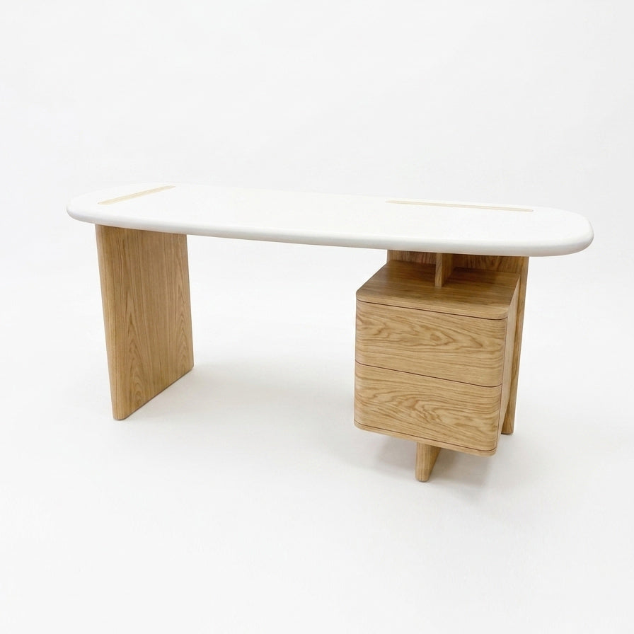 BYRON Executive Desk Oak 180x80x76