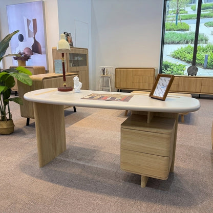 BYRON Executive Desk Oak 180x80x76