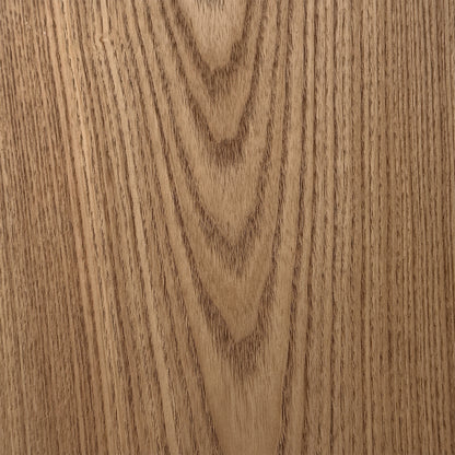 SILVAN 220cm Rectangular Dining Table Oak & Cement Curved Top