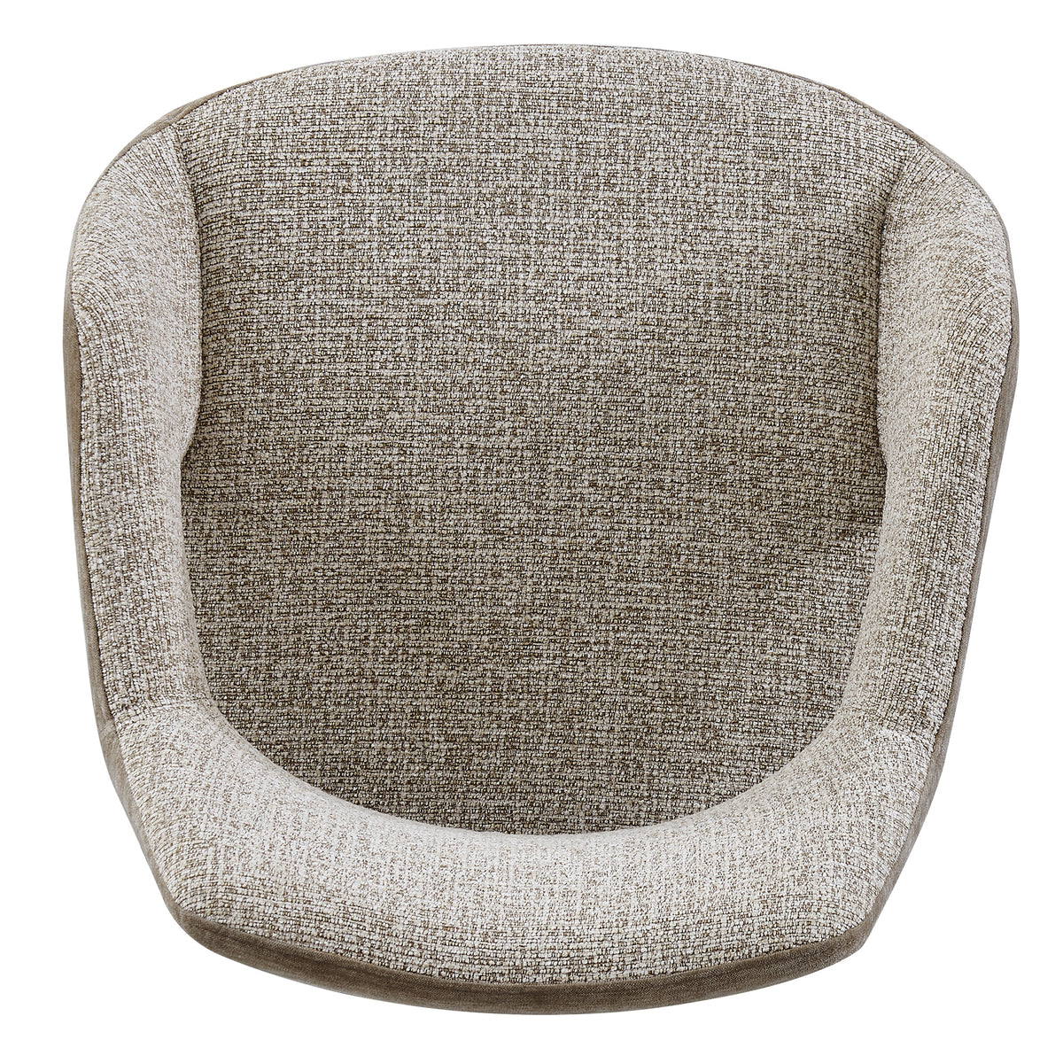 LINDEN Swivel Dining Chair - Caramel & Black