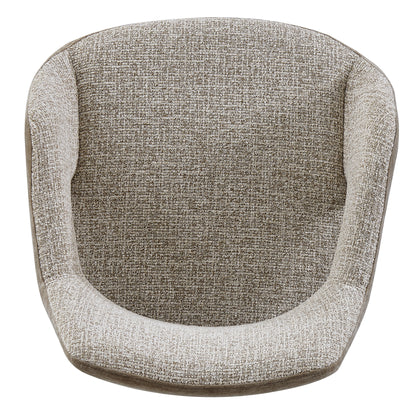 LINDEN Swivel Dining Chair - Caramel & Black