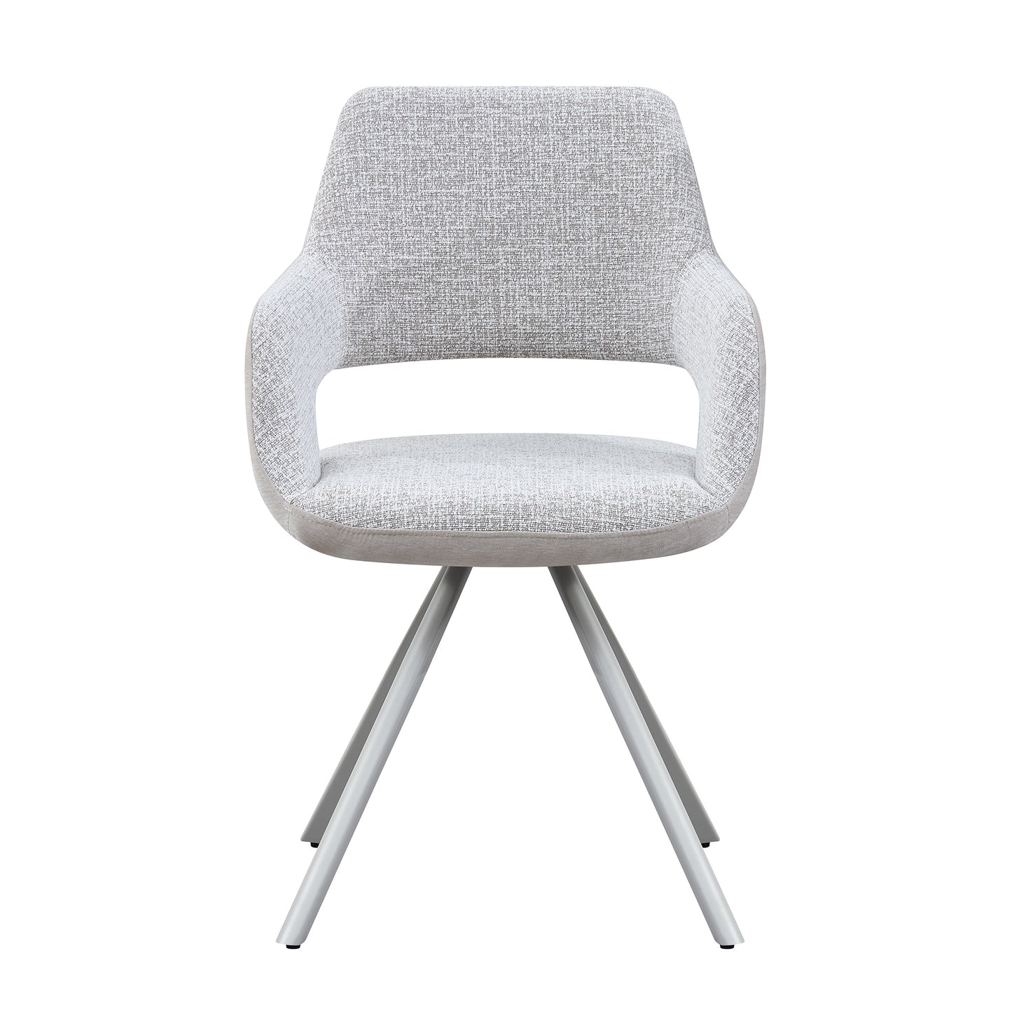 LINDEN Swivel Dining Chair - Beige & Grey