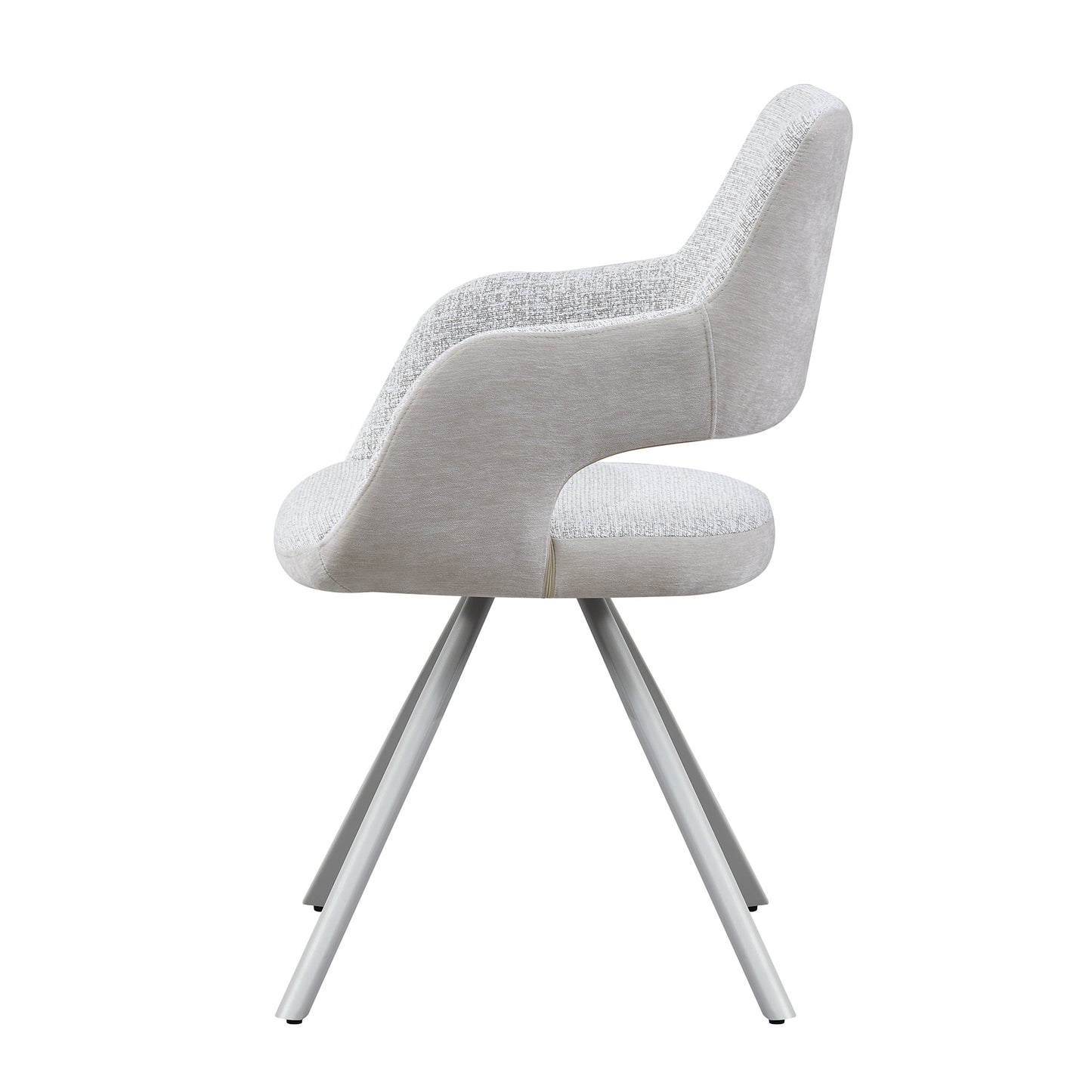 LINDEN Swivel Dining Chair - Beige & Grey