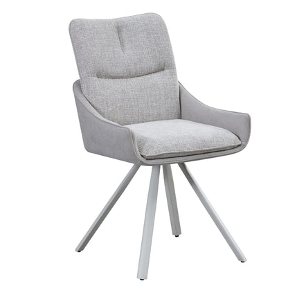 ALDEN Swivel Dining Chair - Grey