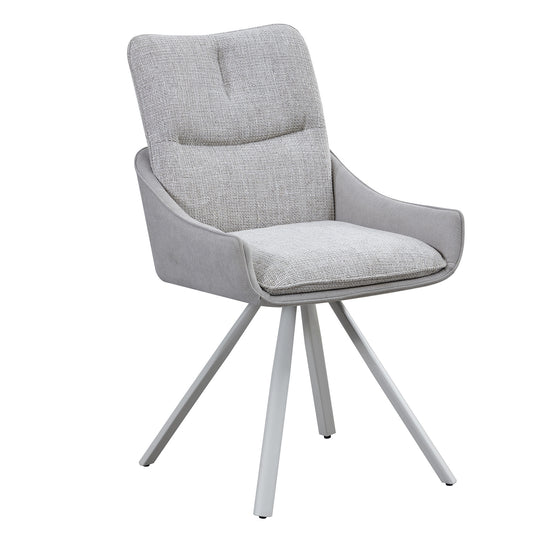 ALDEN Swivel Dining Chair - Grey