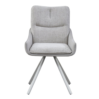 ALDEN Swivel Dining Chair - Grey
