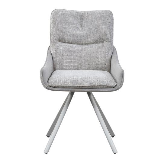 ALDEN Swivel Dining Chair - Grey