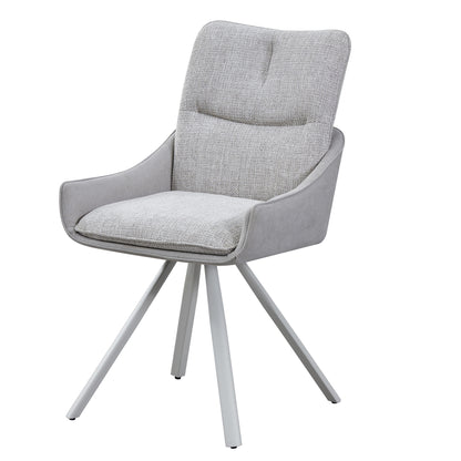 ALDEN Swivel Dining Chair - Grey