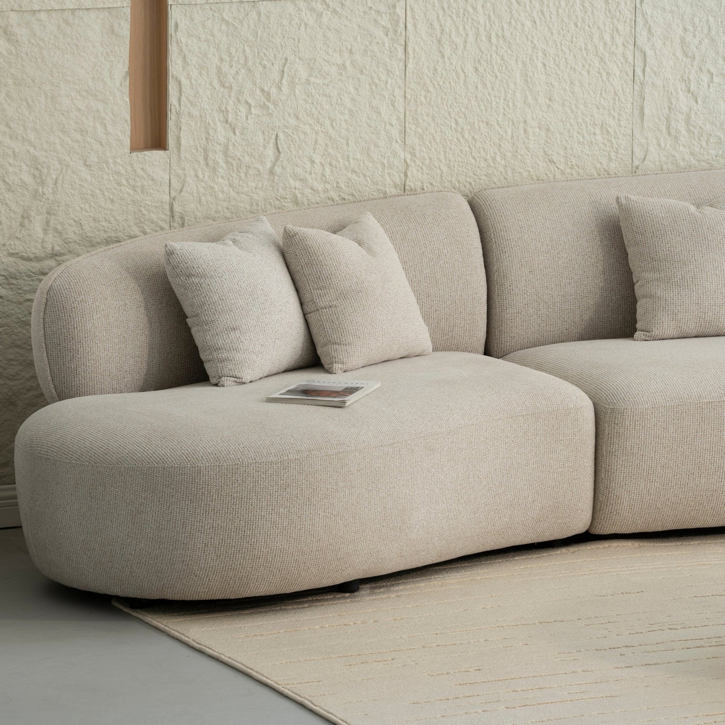 SORRENTO 5 Seater Lounge Sofa - Beige