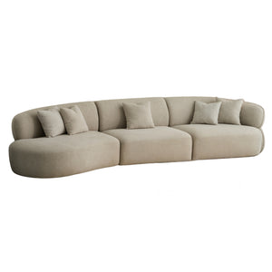 LINEA Curved Lounge Sofa 3.4m - Beige