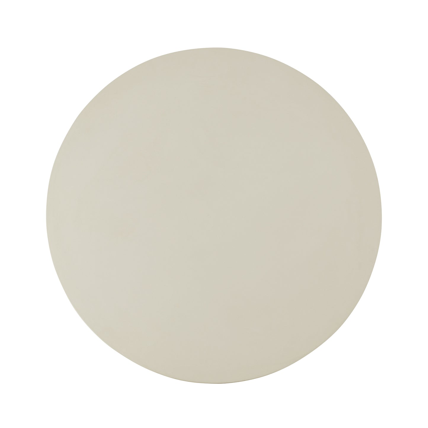 CORRENE Round Dining Table Micro Cement Look 1.2M - Cream