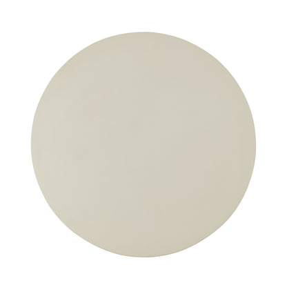CORRENE Round Dining Table Micro Cement Look 1.2M - Cream