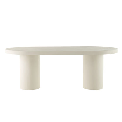 CORRENE Micro Cement Dining Table 2.2M - Cream