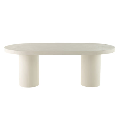 CORRENE Micro Cement Dining Table 2.2M - Cream